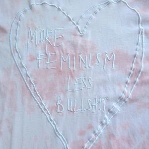 CHNGE More Feminism Tie Dye T-Shirt Dress